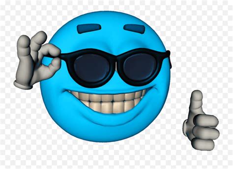 blue face emoji meme